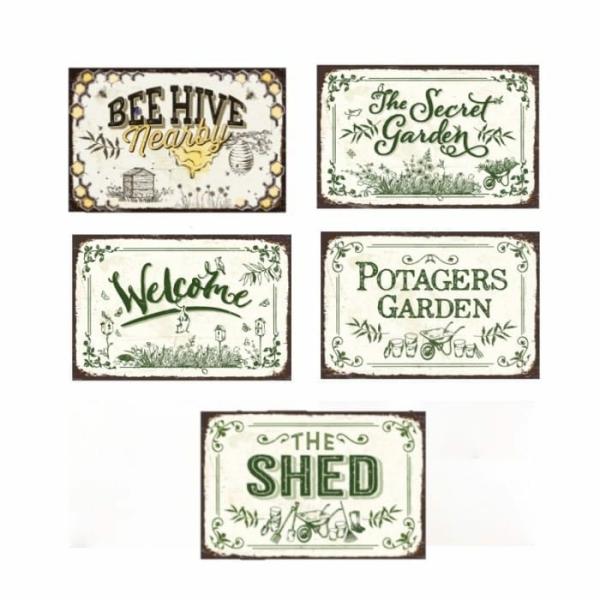 Vintage Garden Signs  |   Garden Signs & Labels Garden Decor Garden Signs & Labels